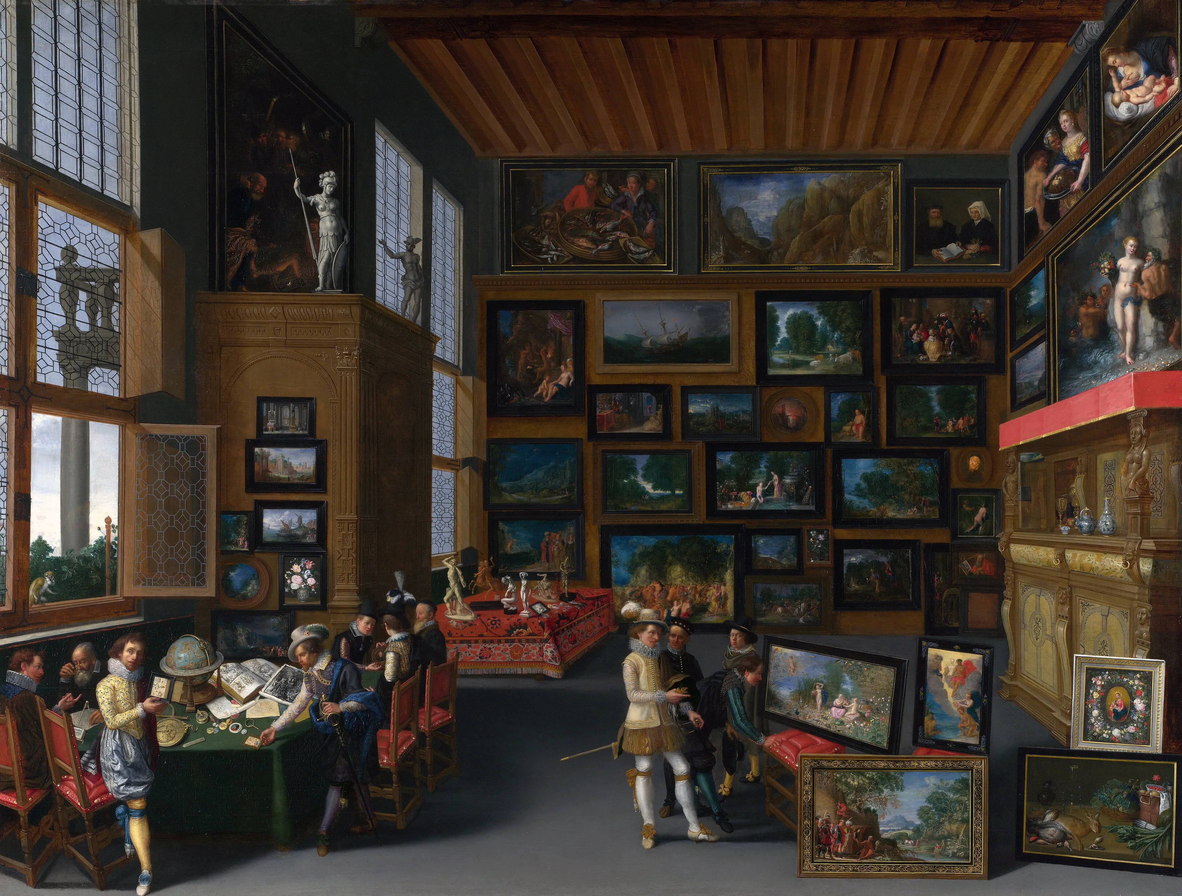 Cognoscenti in a Room hung with Pictures — c1620